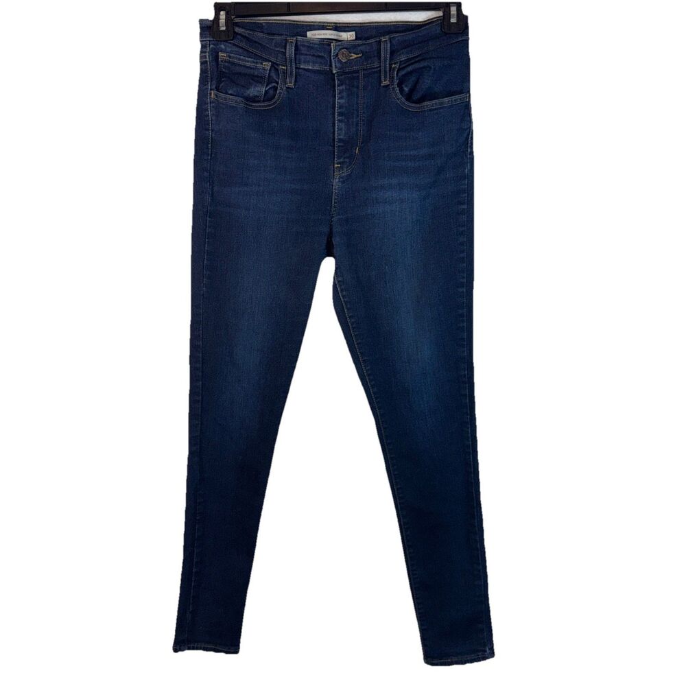 Levi's 720 High Rise Super Skinny Jeans Women 30 Blue Stretch Denim Excellent